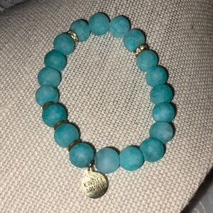 Kinsley Armelle Turquoise Bracelet with Gold Accents